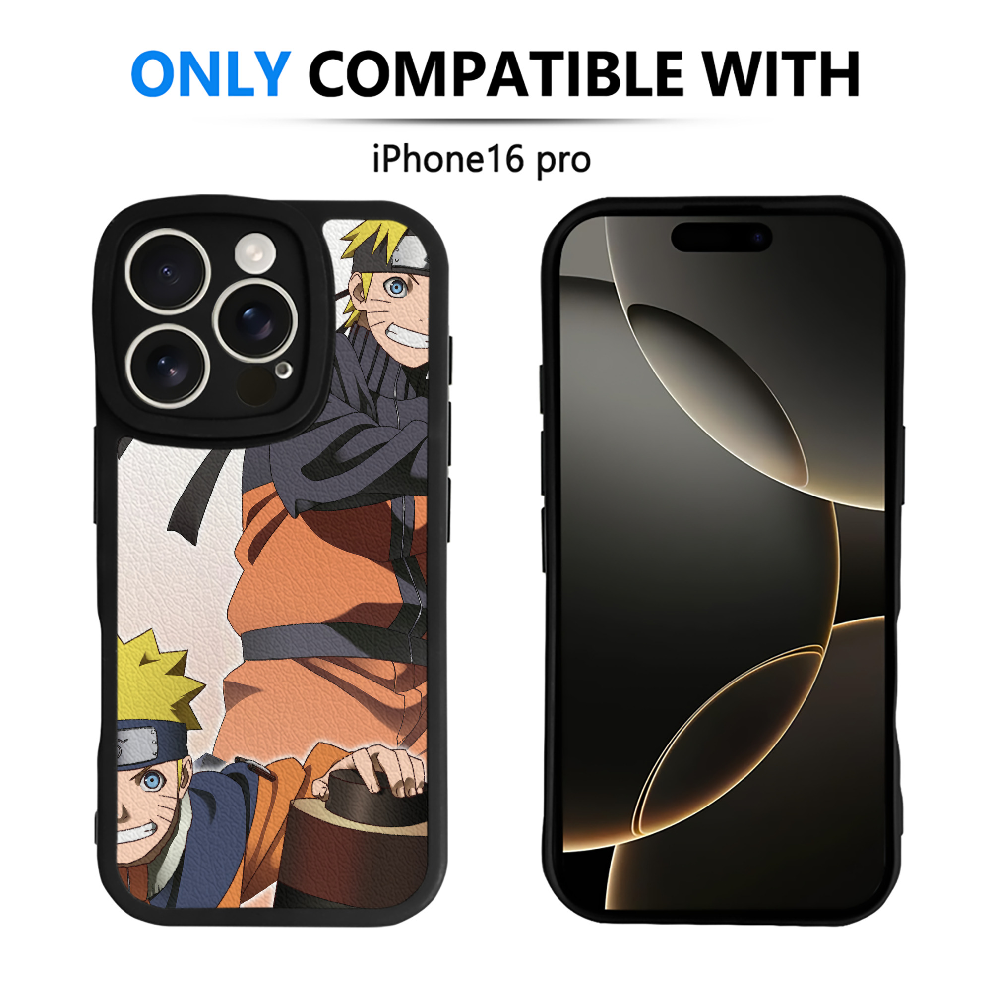 （画像用） NARUTO -ナルト- NARUTO -ナルト- 疾風伝 【iPhone 16シリーズ対応】シリコンスマホケース（レザー調） 材質：シリコン